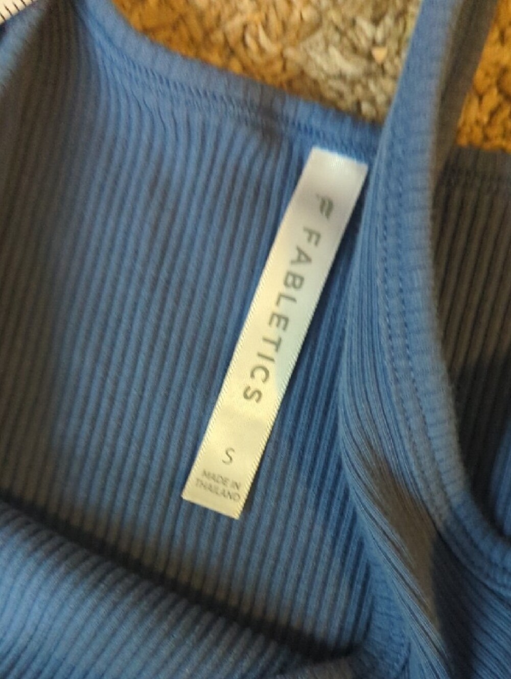 Set of 4 Ribbed Crop Tank Tops - Blue, Light Blue, Pink, Rust - Picture 5 of 8